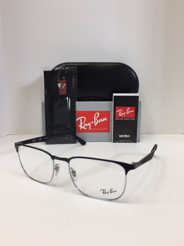 Ray-Ban RB 6363 2861 Silver Black Eyeglasses 54mm | SunOptics